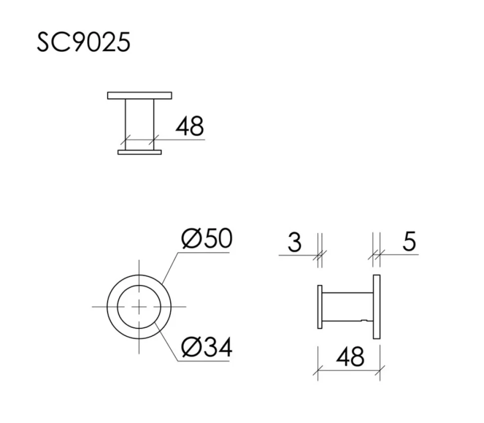 Крючок Sancos Base SC9025GG вороненая сталь, на шурупах