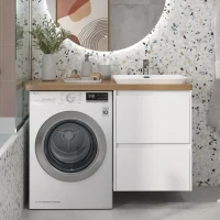 Тумба с раковиной Velvex Klaufs 56*60.2Y R под стиральную машину Тумба с раковиной Velvex Klaufs 56*60.2Y R под стиральную машину
