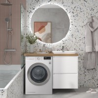 Тумба с раковиной Velvex Klaufs 56*60.2Y R под стиральную машину