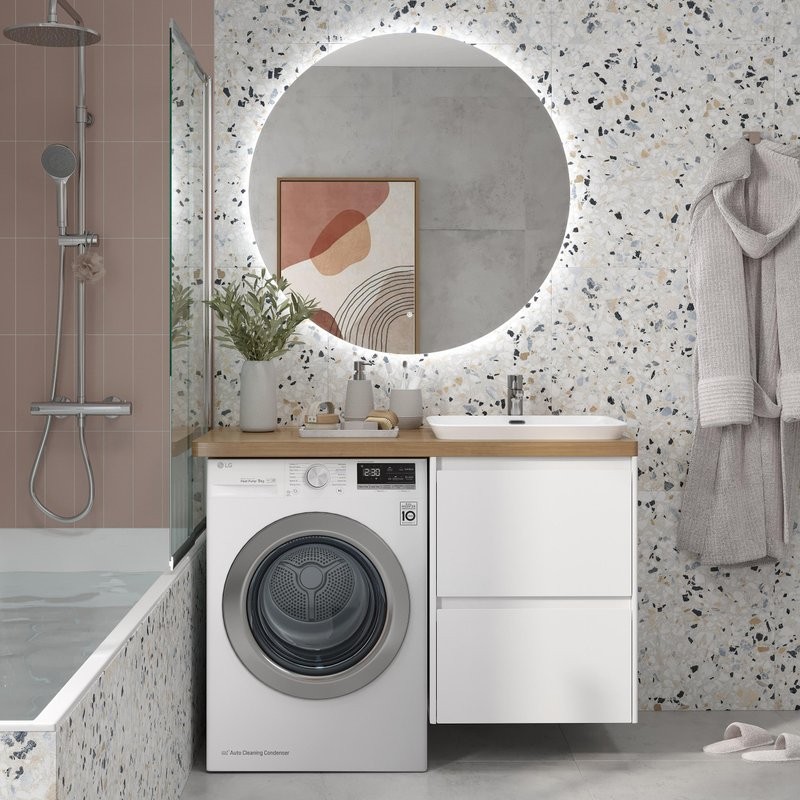 Тумба с раковиной Velvex Klaufs 56*60.2Y R под стиральную машину