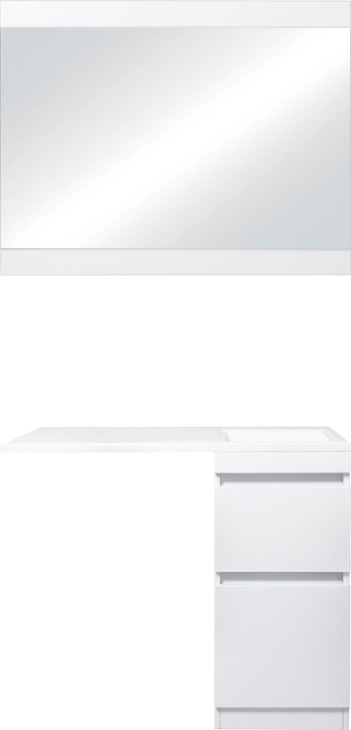 Мебель для ванной комнаты Style Line Даллас 100 Люкс Plus напольная, белая, эмаль R