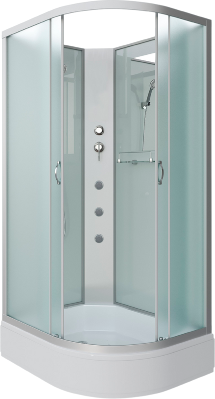 Душевая кабина Niagara Classic NG-33394-14LBKG 130х90 см, без крыши, с гидромассажем