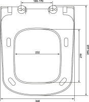 Комплект Berges Atom Quattro S Rimless крышка-сиденье с микролифтом, кнопка смыва черная SoftTouch