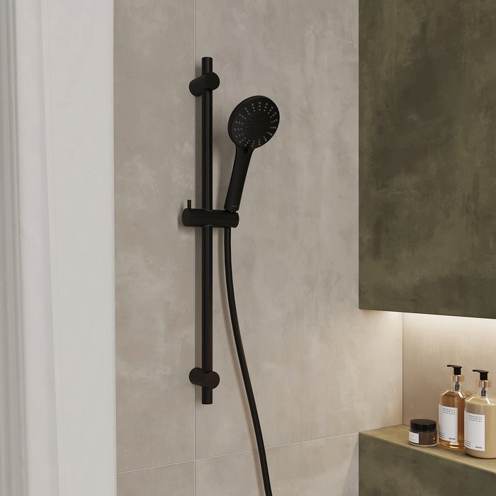 Душевая лейка Milardo Ideal Spa ILS5FBRM18 матовая черная
