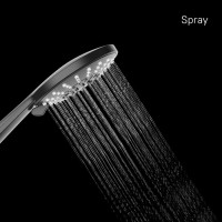 Душевая лейка Milardo Ideal Spa ILS5FBRM18 матовая черная