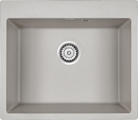 Комплект Мойка Paulmark Kante 60 PM106052-GR серый + Измельчитель Intenso