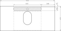 Мебель для ванной комнаты AQUATON Лофт Урбан 100, раковина Mila 35