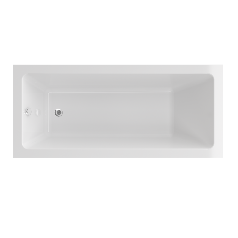 Ванна из искусственного камня Triton Сириус 180x80 см, встраиваемая, белая, на ножках