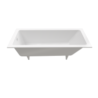 Ванна из искусственного камня Triton Сириус 180x80 см, встраиваемая, белая, на ножках