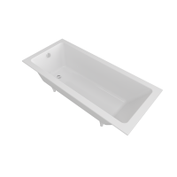 Ванна из искусственного камня Triton Сириус 180x80 см, встраиваемая, белая, на ножках