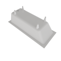 Ванна из искусственного камня Triton Сириус 180x80 см, встраиваемая, белая, на ножках