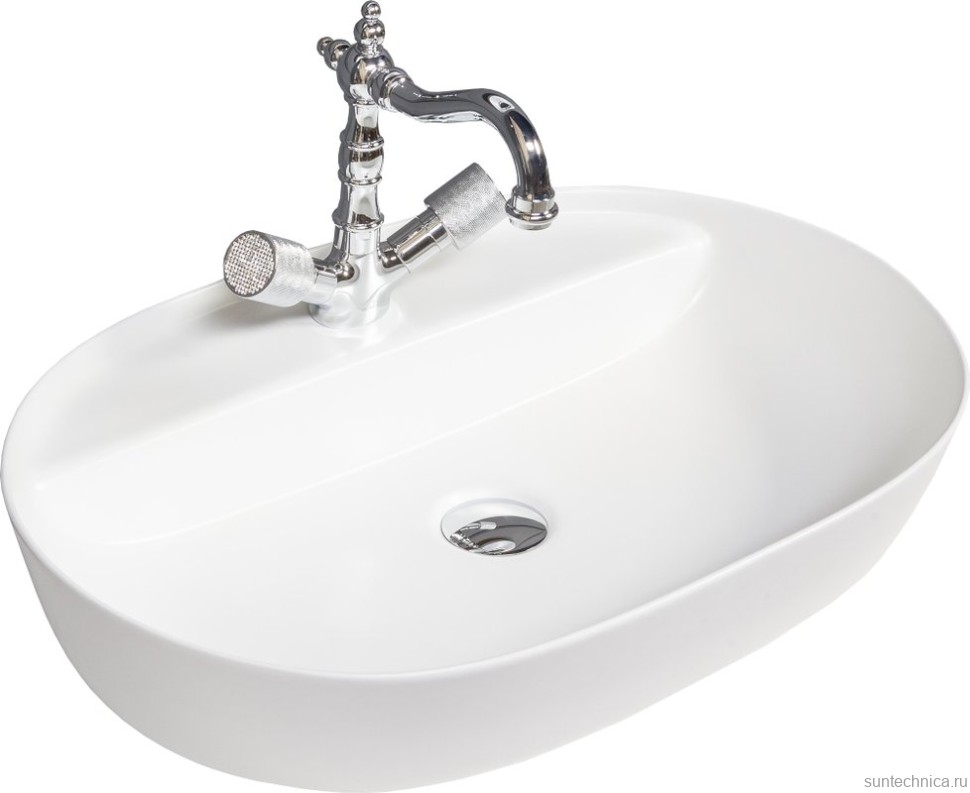 Мебель для ванной комнаты Armadi Art Vallessi Avangarde Linea 100 белая, с накладной раковиной