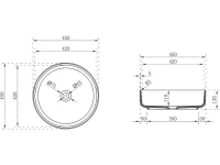 Накладная раковина Vincea VBS-6T16B 45 черная