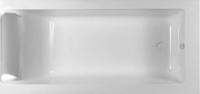 Ванна из искусственного камня Marmo Bagno Ницца 180x80 см, встраиваемая, белая, на ножках, с подголовником