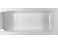 Ванна из искусственного камня Marmo Bagno Ницца 180x80 см, встраиваемая, белая, на ножках, с подголовником