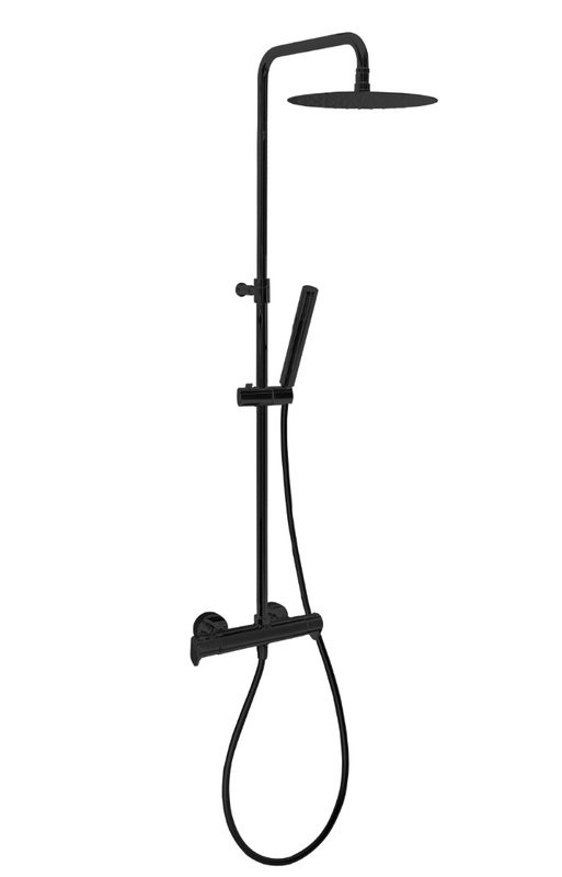 Душевая стойка Ramonsoler Alexia 365402RM250NM черная, с термостатом