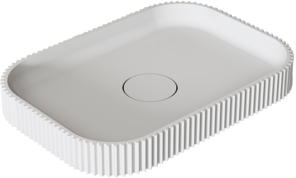 Накладная раковина Abber Stein AS2602 матовая белая