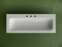 Мебельная раковина Ceramicanova Grace прямоугольная 121см с тремя отверстиями под смеситель CN7024