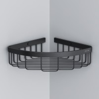 Полка AM.PM Sense L A7452122 угловая, черная Полка AM.PM Sense L A7452122 угловая, черная