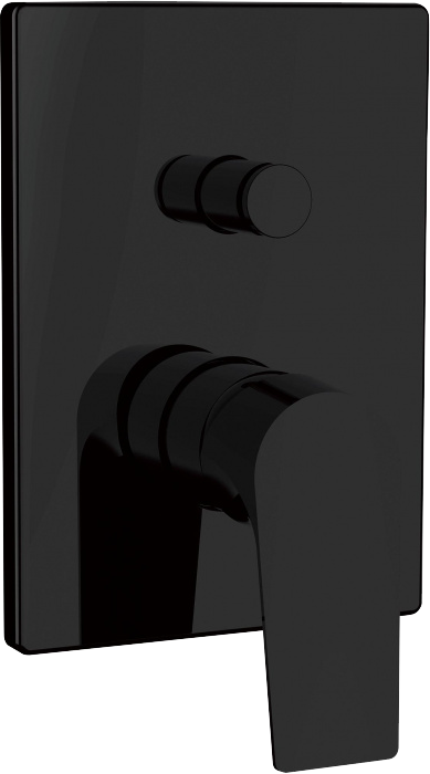 Душевой комплект Смеситель Aquanet Static AF330-51B С ВНУТРЕННЕЙ ЧАСТЬЮ, чёрный + Душевая лейка AF000-07B чёрная матовая + Подключение AF330-92B чёрное матовое + Душ AF330-84-S250B черный матовый + Кронштейн AF330-91B чёрный матовый