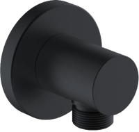 Душевой комплект Смеситель Aquanet Static AF330-51B С ВНУТРЕННЕЙ ЧАСТЬЮ, чёрный + Душевая лейка AF000-07B чёрная матовая + Подключение AF330-92B чёрное матовое + Душ AF330-84-S250B черный матовый + Кронштейн AF330-91B чёрный матовый