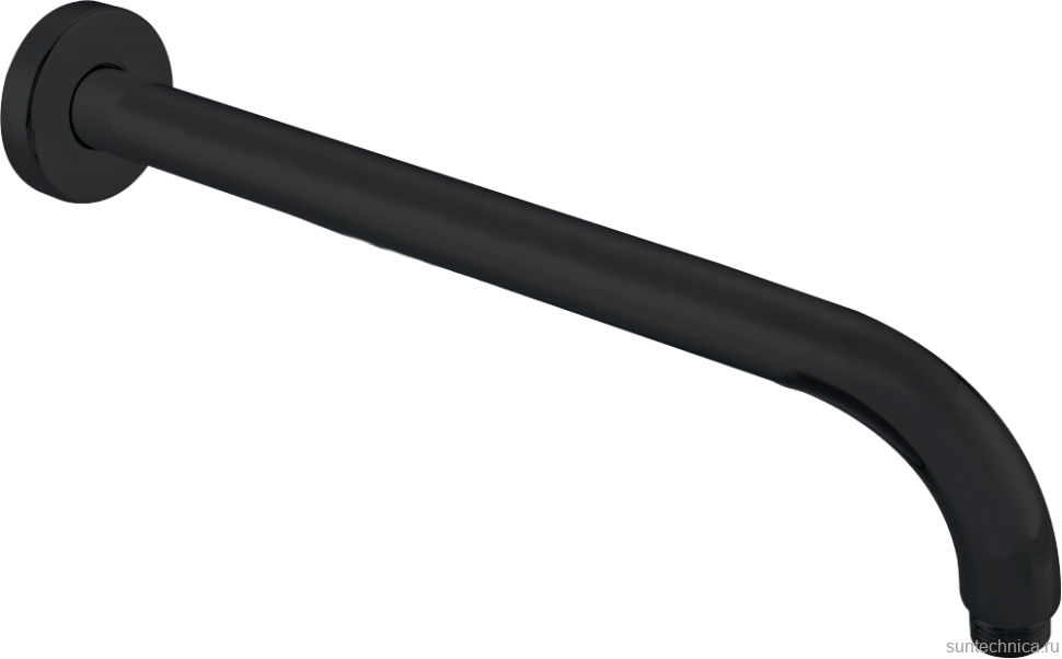 Душевой комплект Смеситель Aquanet Static AF330-51B С ВНУТРЕННЕЙ ЧАСТЬЮ, чёрный + Душевая лейка AF000-07B чёрная матовая + Подключение AF330-92B чёрное матовое + Душ AF330-84-S250B черный матовый + Кронштейн AF330-91B чёрный матовый