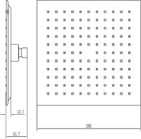 Душевой комплект Смеситель Aquanet Static AF330-51B С ВНУТРЕННЕЙ ЧАСТЬЮ, чёрный + Душевая лейка AF000-07B чёрная матовая + Подключение AF330-92B чёрное матовое + Душ AF330-84-S250B черный матовый + Кронштейн AF330-91B чёрный матовый