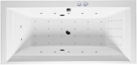 Акриловая ванна Excellent Crown Grand Crown Grand WAEX.CRG19.NANO 190x90 см, встраиваемая, с гидромассажем, белая, со сливом-переливом