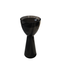 Раковина напольная Abber Kristall AT2703Onyx 45 глянцевая черная, круглая, моноблок