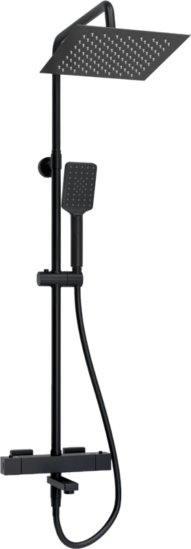 Душевая стойка Wasserkraft Abens 2000 A299.255.130.BM Thermo с термостатом, черная