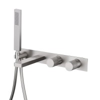 Встраиваемый смеситель для душа и ванны Abber Rund AF8730SP С ВНУТРЕННЕЙ ЧАСТЬЮ, сатин