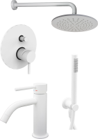 Комплект для ванной Paffoni Light KITLIG015BO071 С ВНУТРЕННЕЙ ЧАСТЬЮ, белый