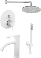 Комплект для ванной Paffoni Light KITLIG015BO071 С ВНУТРЕННЕЙ ЧАСТЬЮ, белый