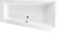 Акриловая ванна Excellent Sfera Slim R 170x100 см, угловая, правая, встраиваемая, белая, асимметричная, с каркасом