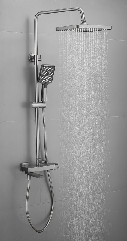 Душевая стойка BELZ B672 B24672-3 оружейная сталь