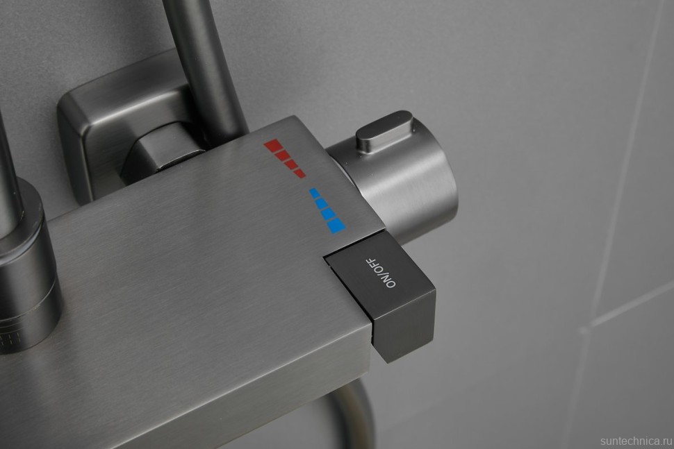 Душевая стойка BELZ B672 B24672-3 оружейная сталь