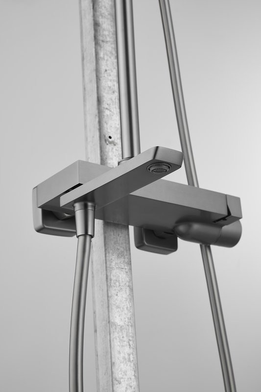 Душевая стойка BELZ B672 B24672-3 оружейная сталь