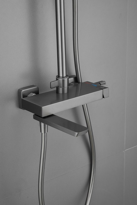 Душевая стойка BELZ B672 B24672-3 оружейная сталь