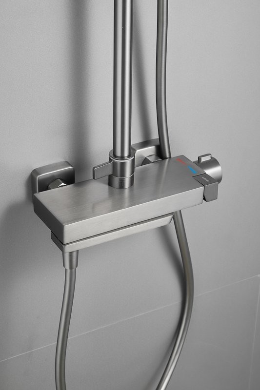 Душевая стойка BELZ B672 B24672-3 оружейная сталь