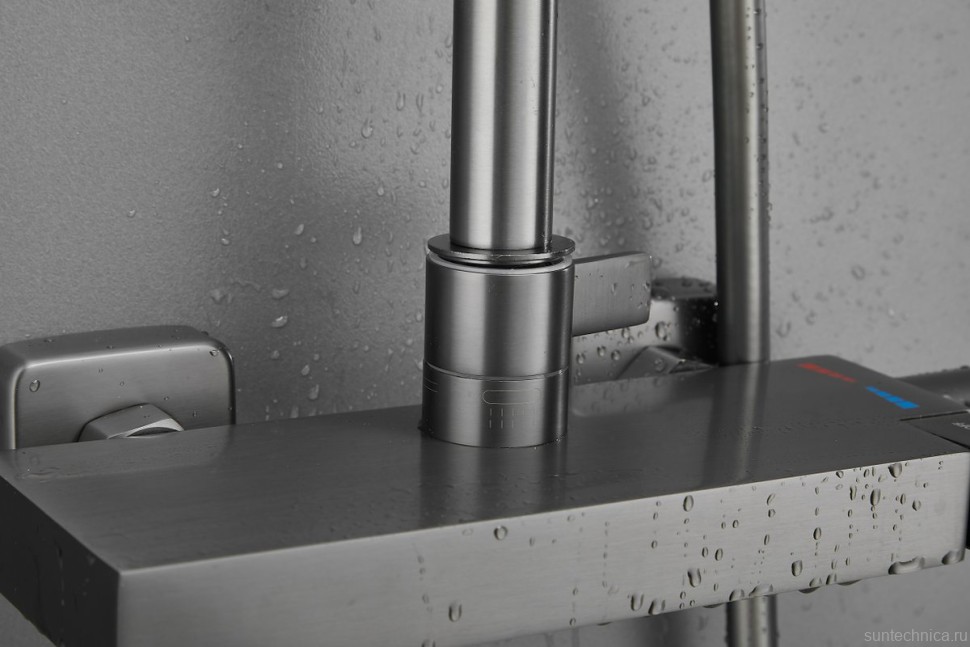 Душевая стойка BELZ B672 B24672-3 оружейная сталь