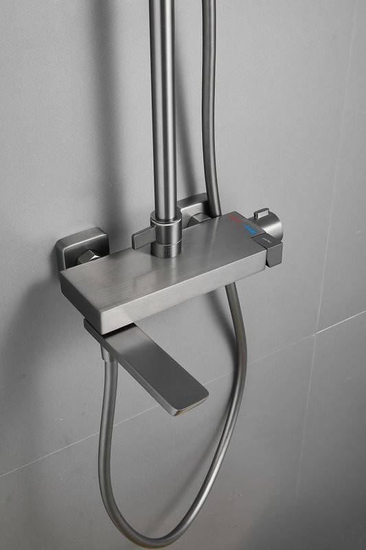 Душевая стойка BELZ B672 B24672-3 оружейная сталь