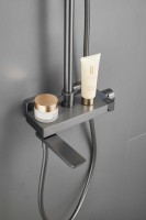 Душевая стойка BELZ B672 B24672-3 оружейная сталь