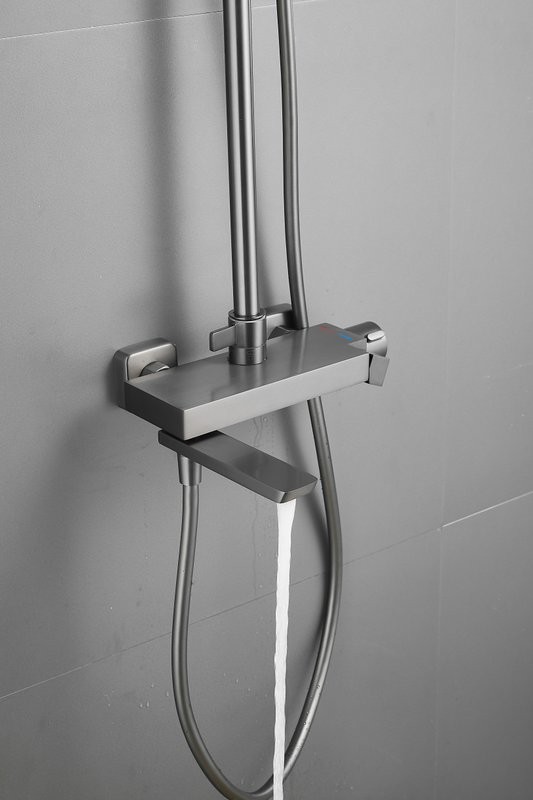 Душевая стойка BELZ B672 B24672-3 оружейная сталь