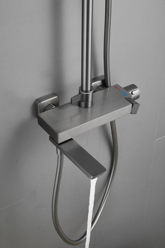 Душевая стойка BELZ B672 B24672-3 оружейная сталь