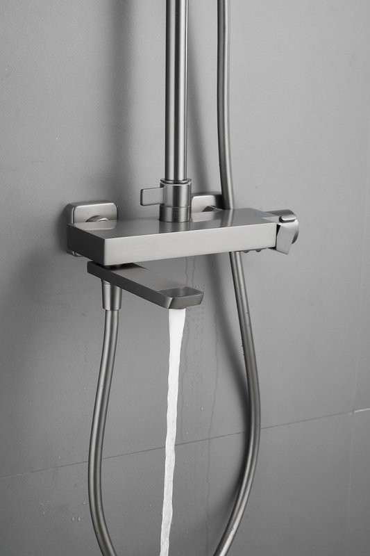 Душевая стойка BELZ B672 B24672-3 оружейная сталь