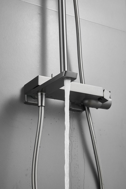 Душевая стойка BELZ B672 B24672-3 оружейная сталь