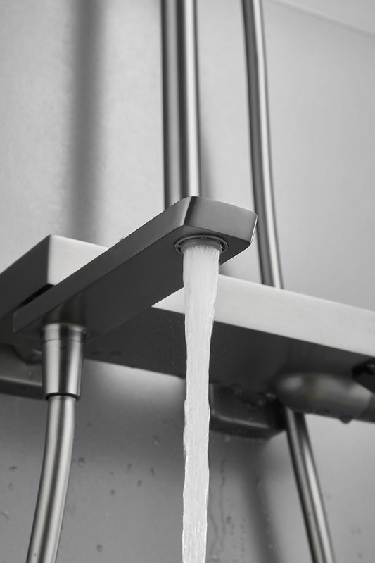 Душевая стойка BELZ B672 B24672-3 оружейная сталь