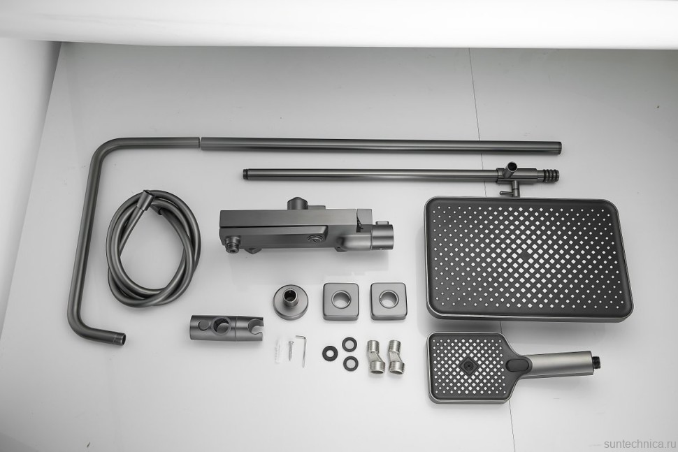 Душевая стойка BELZ B672 B24672-3 оружейная сталь