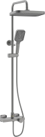 Душевая стойка Rose R1896T-6 с термостатом, пепельный