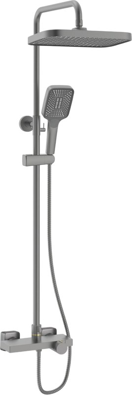 Душевая стойка Rose R1896T-6 с термостатом, пепельный